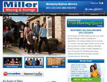 Tablet Screenshot of millermovingandstorage.com